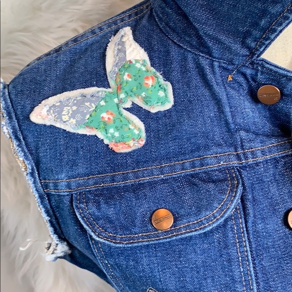 Riley •• Vintage Maverick LOVE vest denim jacket - Picture 6 of 8